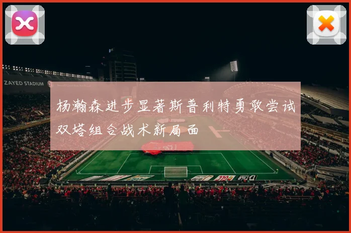 杨瀚森进步显著斯普利特勇敢尝试双塔组合战术新局面